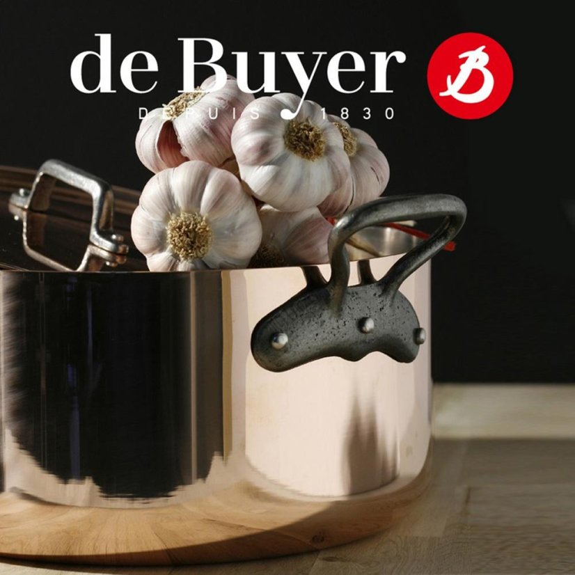 Pot with lid de Buyer Inocuivre 6461.24, 24 cm