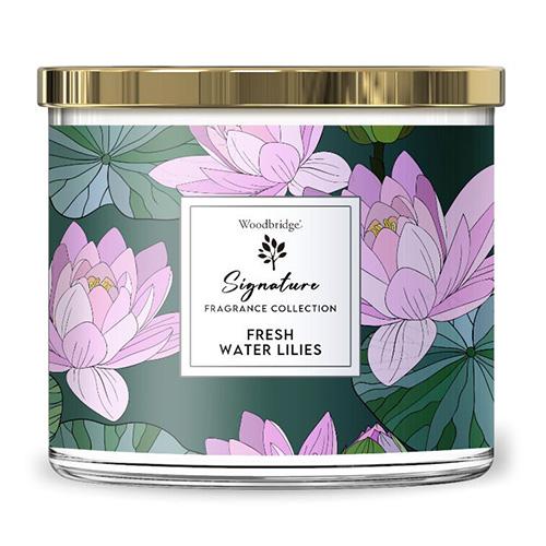 Świeca Woodbridge Signature, Fresh Water Lilies