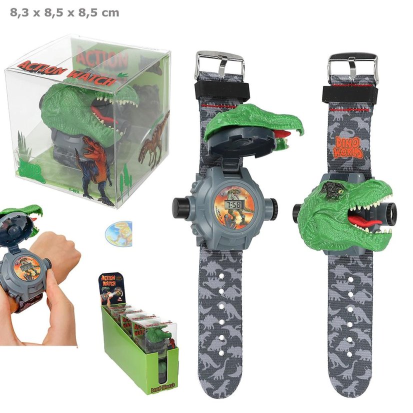 Digitale Uhr mit Projektor Dino World