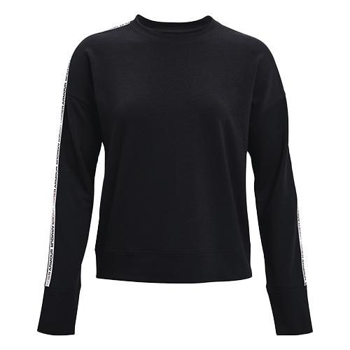 Under Armour Rival Terry Taped Crew Damen-Sweatshirt - Farbe: Schwarz, Größe: L