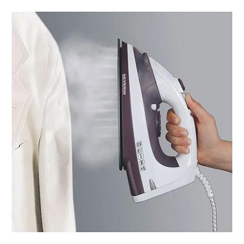 Severin BA 3210 steam iron, white and purple