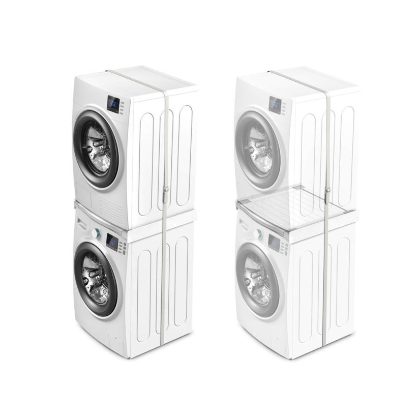 Universal spacer between washing machine and dryer with pull-out shelf Meliconi Torre Smart 656113
