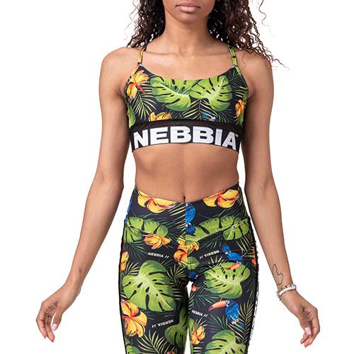 Dámská podprsenka Nebbia Earth Powered sports bra - Barva: Zelená, Velikost: XS