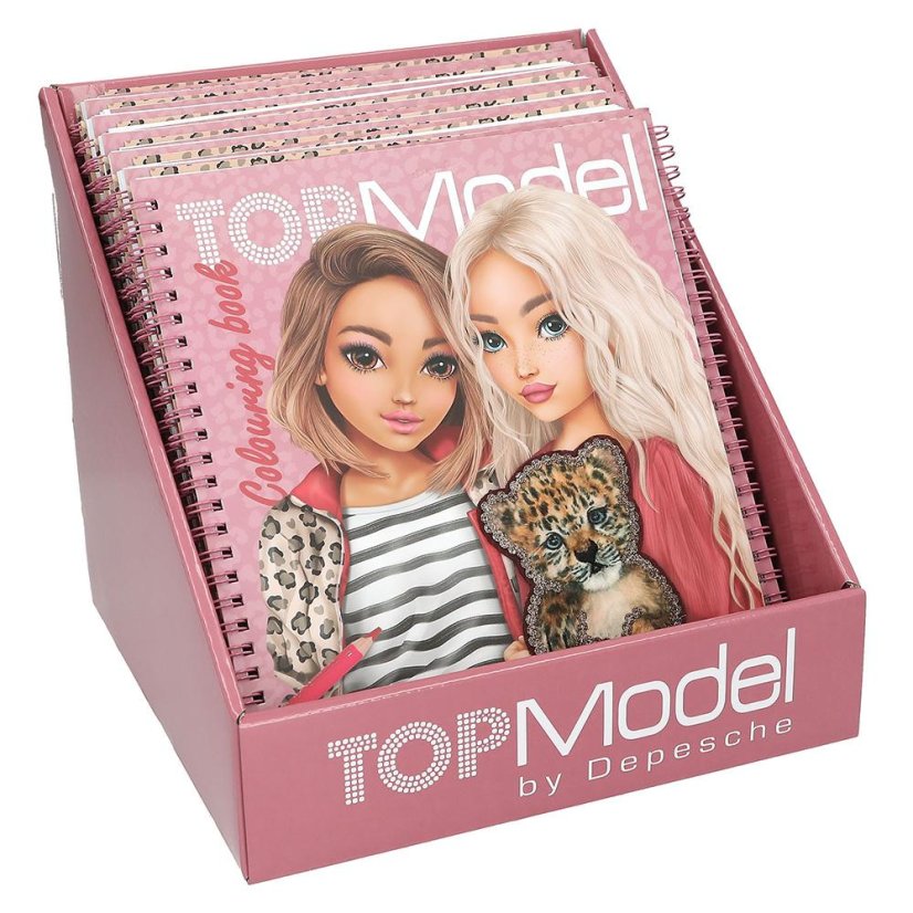 Kreatív kifestőkönyv matricákkal Top Model LeoHeart