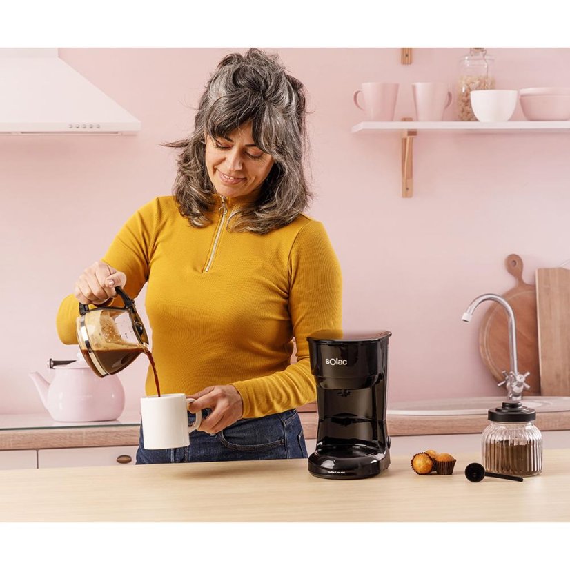 Solac Coffee 4 You Mini CF4037 kávéfőző, fekete