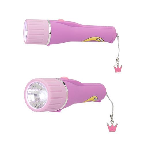 Princess Mimi flashlight with automatic shut-off, purple