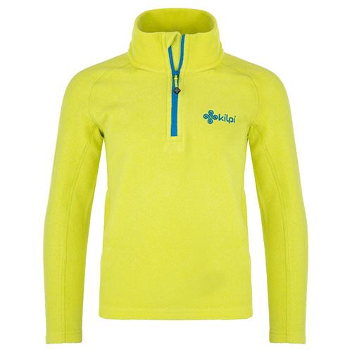 Kinder-Fleece-Sweatshirt Kilpi Almeri - Farbe: Neongrün, Größe: 122