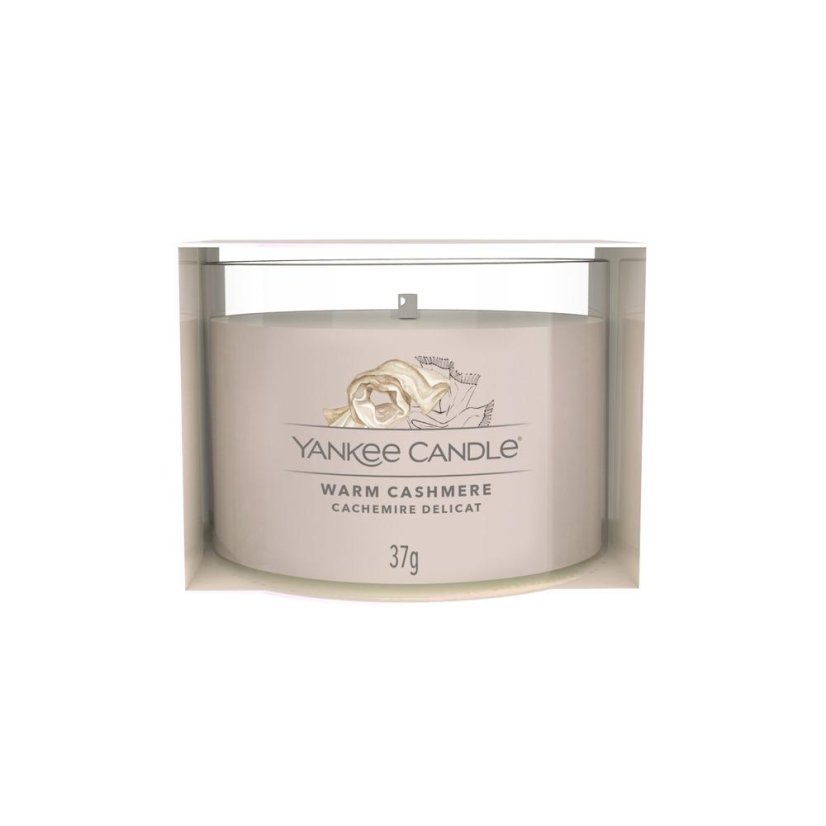 Yankee candle votív gyertya üvegben, Warm Cashmere