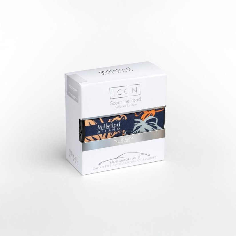 Zapachy do samochodu Millefiori Milano Icon Textil Floral, White Musk