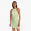 Women's Puma Classics Ribbed Sleeveless Dress Pistachio Green - Color: Green, Size: XS
