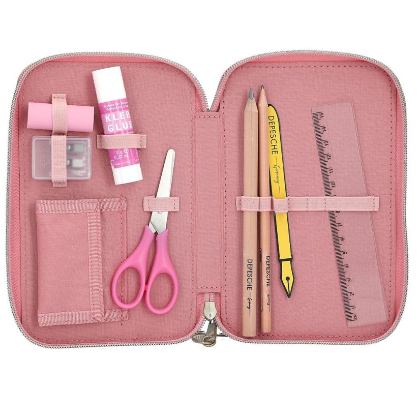 Three-tier pencil case with Miss Melody True Friends accessories