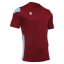 Macron Polis Kinder-Sporttrikot - Farbe: Rot/Weiß, Größe: XXS