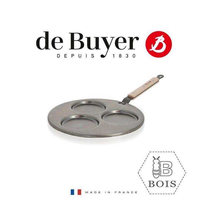 Pfannkuchenpfanne de Buyer Mineral B Bois  5712.03, 27 cm