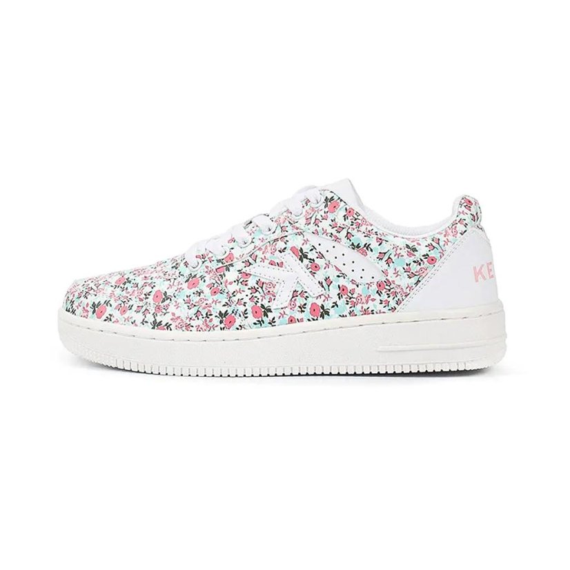 Damenschuhe Kelme Retrobasket Flowers - Farbe: Weiß, Größe: 35