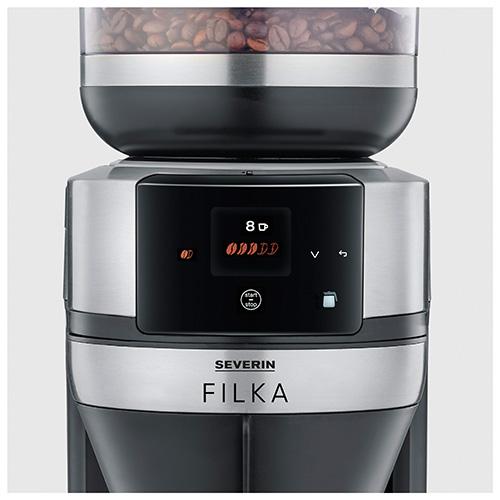 Kaffeemaschine Severin Filka KA 4853 schwarz-silber