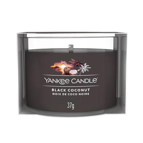 Yankee candle votive candle in glass, Black Coconut
