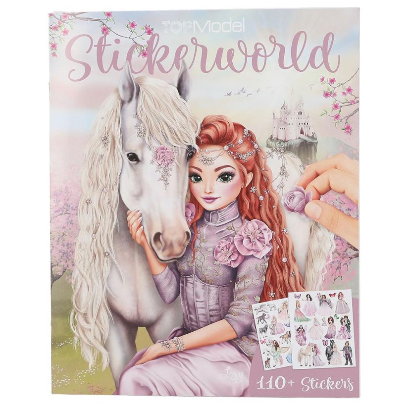 Kreatívny zošit Top model Stickerworld s 110 nálepkami, Lexy a kôň
