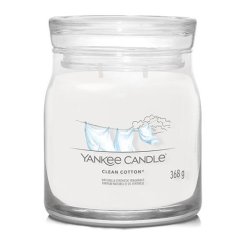 Svíčka Yankee Candle Signature střední, Clean Cotton