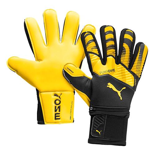 Brankářské rukavice Puma One Protect 1 RC - Barva: Černá/žlutá, Velikost: 8