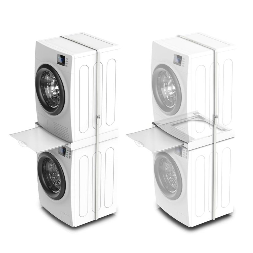 Meliconi 656129 Torre Green+ White Washer/Dryer Combo