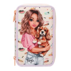 Three-tier pencil case with Top Model Sunny Dog accessories