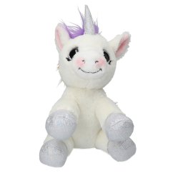 Pluszowy jednorożec Ylvi biały 22 cm