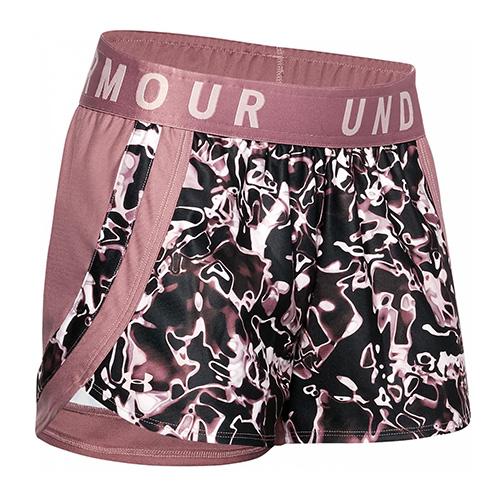Women's Under Armour Play Up 3.0 Printed Shorts - Color: Black, Size: XS