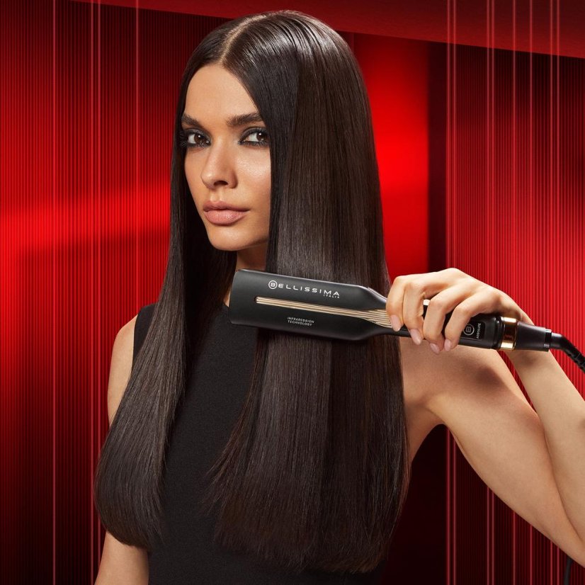 Bellissima Absolute 11873 black and gold hair straightener