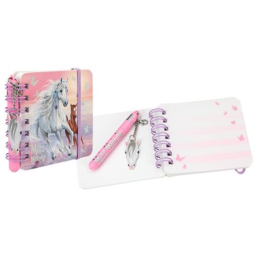 Miss Melody notebook, two horses, sunset