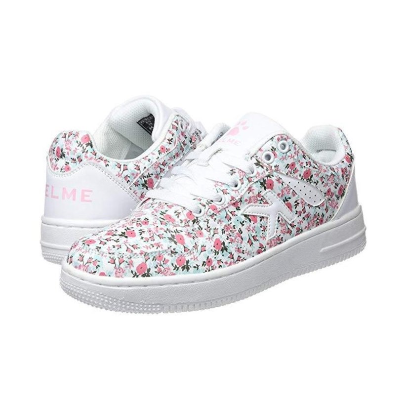 Damenschuhe Kelme Retrobasket Flowers - Farbe: Weiß, Größe: 35