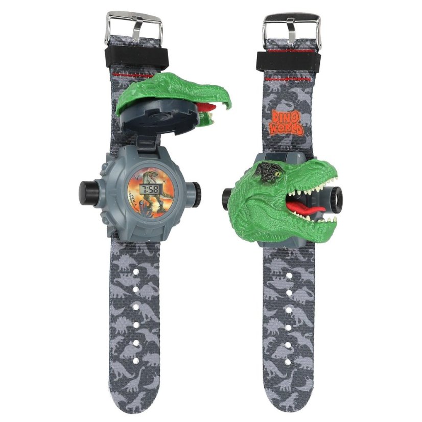 Digitale Uhr mit Projektor Dino World