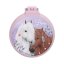 Top Model Foldable Hairbrush with Mirror, Purple