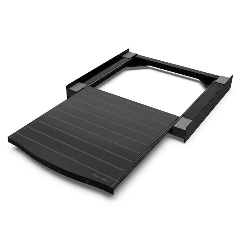 Universeller Zwischenraum zwischen Waschmaschine und Trockner mit ausziehbarem Regal Meliconi Torre Black 656136 schwarz
