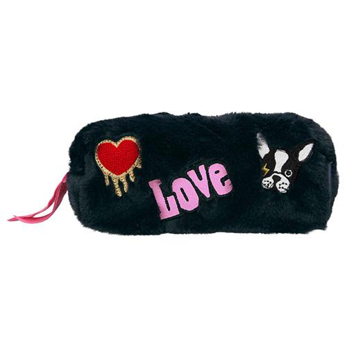 Plush pencil case with Top Model Love dog