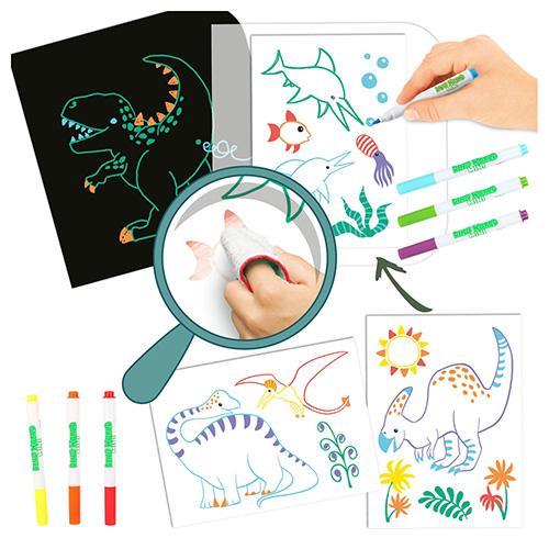 Coloring book in the Dino World Paint & Swipe Book