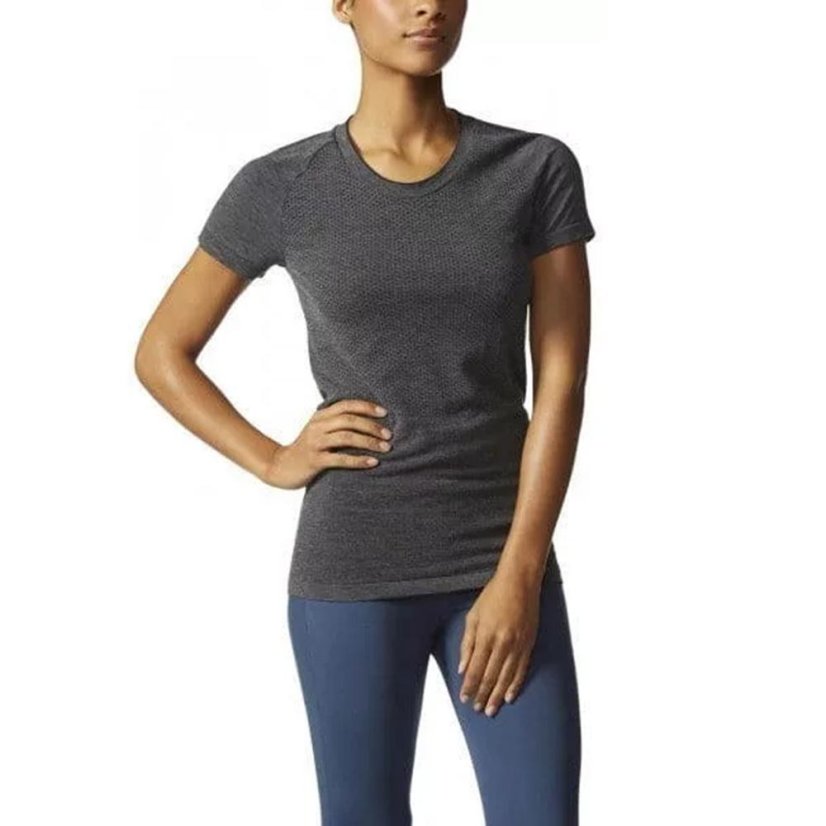 Dámske bežecké tričko Adidas Wool Primeknit - Farba: Oranžová, Veľkosť: M