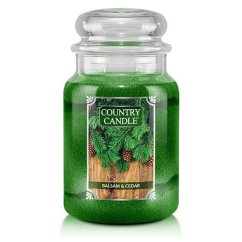 Svíčka Country Candle velká, Balsam & Cedar