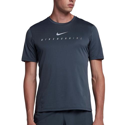 Pánske tričko Nike Flash Miler - Barva: Černá, Velikost: S