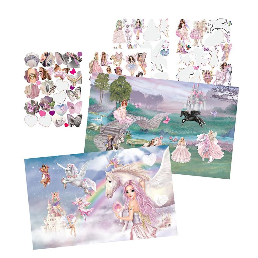 Kreatívny zošit Top model Stickerworld s 110 nálepkami, Lexy a kôň