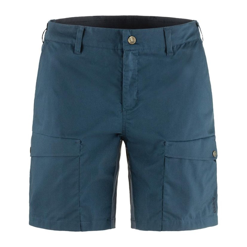 Dámské šortky Fjällräven Abisko Hybrid Trail Shorts W - Kolor: Niebieski, Rozmiar: 38
