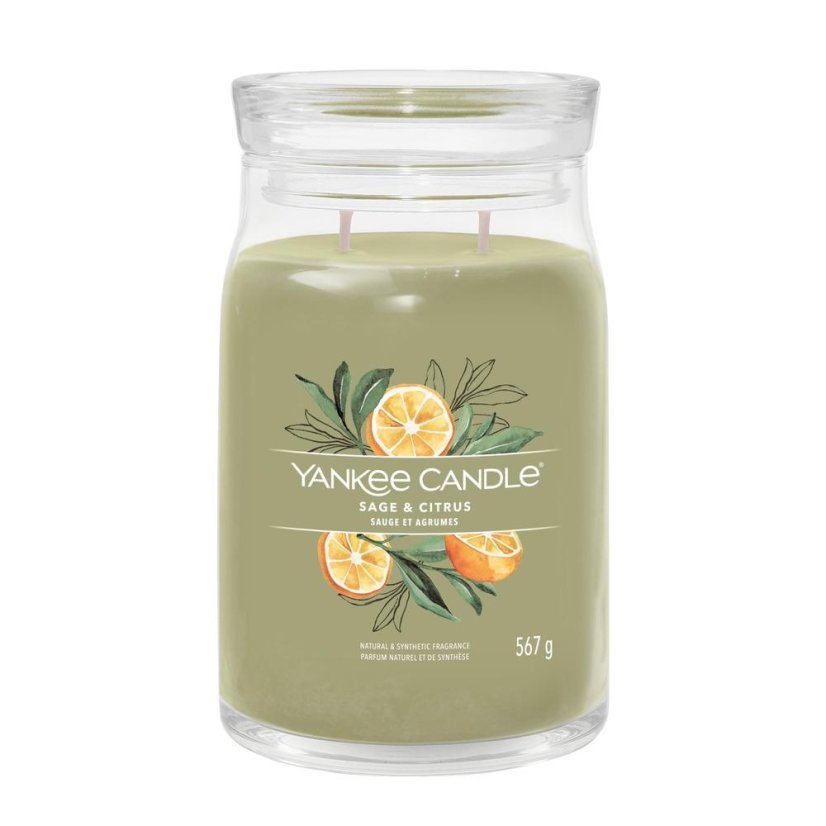 Yankee candle Signature Kerze groß, Sage & Citrus