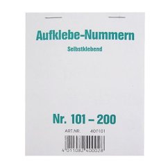 Wolf & Appenzeller self-adhesive numbers