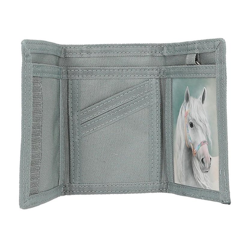 Miss Melody Children’s Velcro Wallet, White Horse
