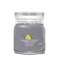Świeca Yankee candle Signature średnia, Black Tea & Lemon