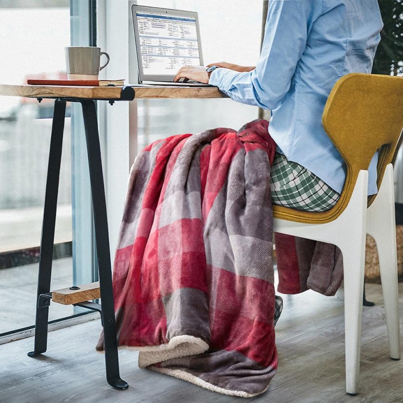 Heizdecke Imetec Adapto Tartan 16715 rot