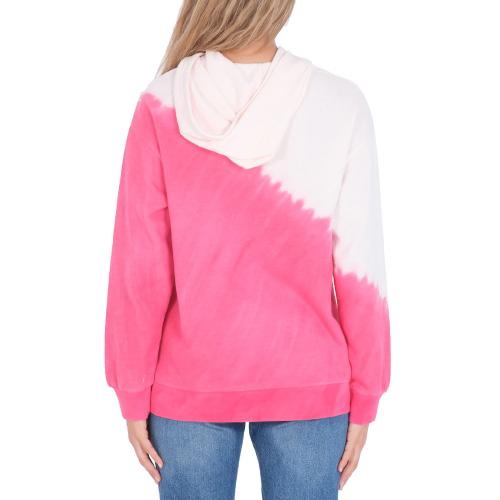Damen-Sweatshirt Hurley Saltwater Boyfriend - Farbe: Weiß/Rosa, Größe: L