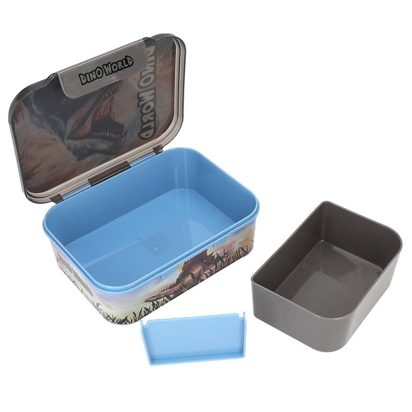 Dino World T-Rex Snack Box with Compartments