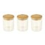 Set mit 3 Glasbehältern Pebbly PKV-014, 180 ml
