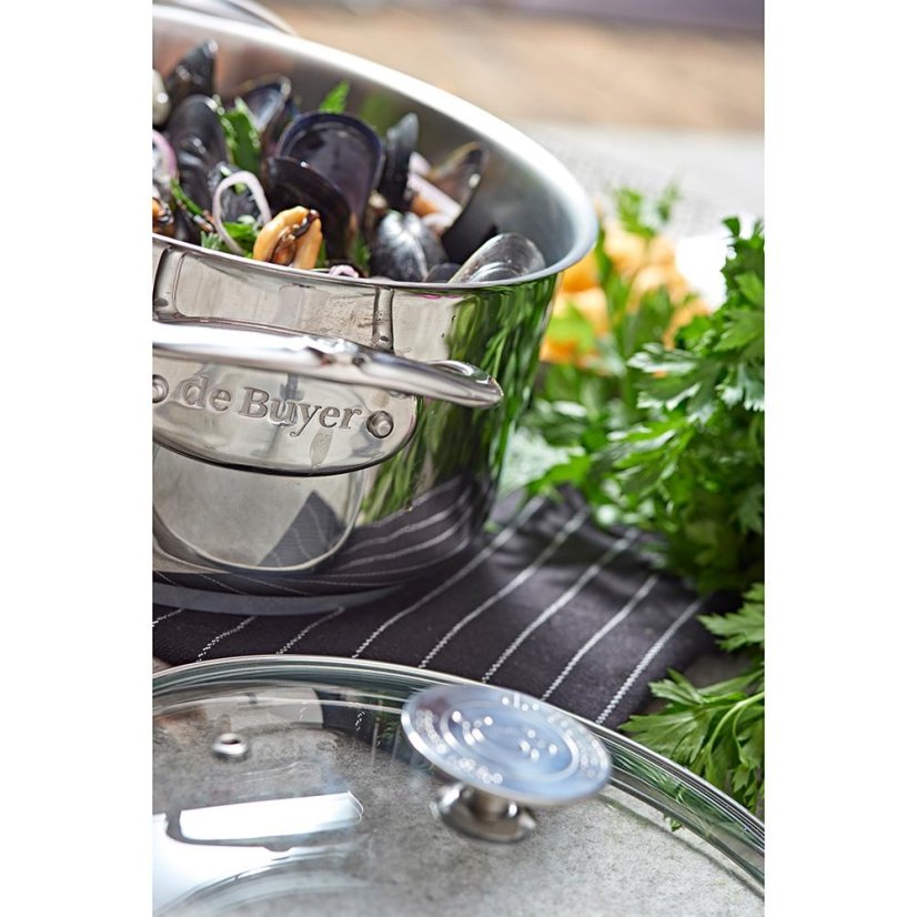De Buyer Milady 3427.24 pot with lid, 24 cm