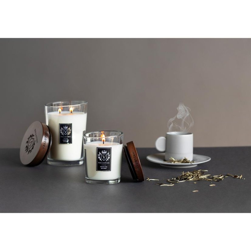 Świeca Vellutier średnia, White Tea Rituals